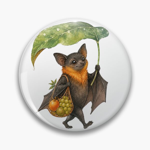 Item preview, Fruit bat walking in the rain designed and sold by Orca-Design.