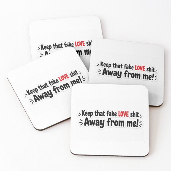 Item preview, Keep That Fake Love Sh*t Away From Me Sticker | Savage Relationship Quote | Bold Typography designed and sold by Doodlynx.