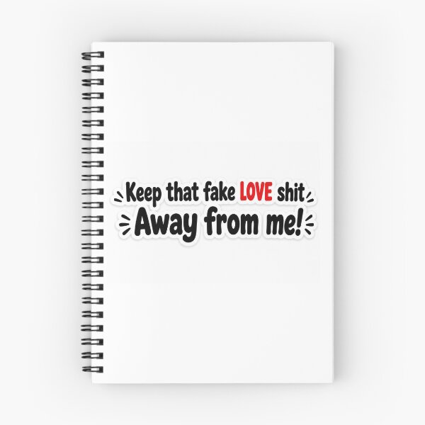 Item preview, Keep That Fake Love Sh*t Away From Me Sticker | Savage Relationship Quote | Bold Typography designed and sold by Doodlynx.