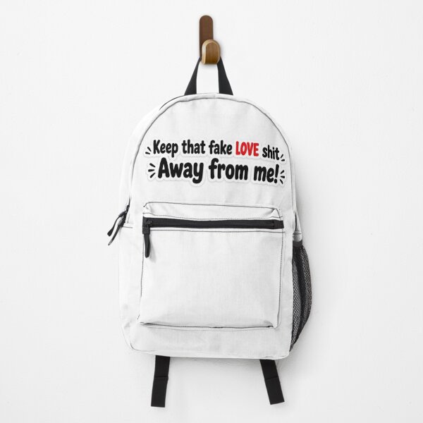 Item preview, Keep That Fake Love Sh*t Away From Me Sticker | Savage Relationship Quote | Bold Typography designed and sold by Doodlynx.