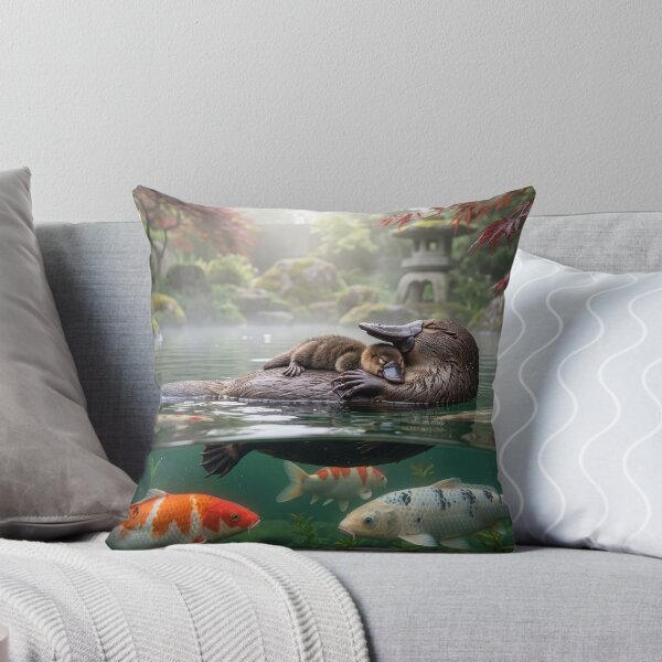 Item preview, Platypus Mom and Baby Nap in Koi Pond designed and sold by Tridentulus.