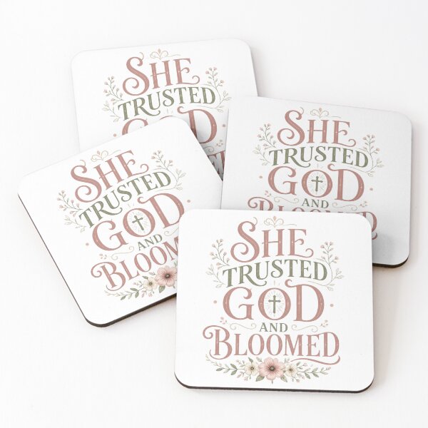 Item preview, She Trusted God And Bloomed | Christian Floral Shirt for Women designed and sold by Illustrated Faith.