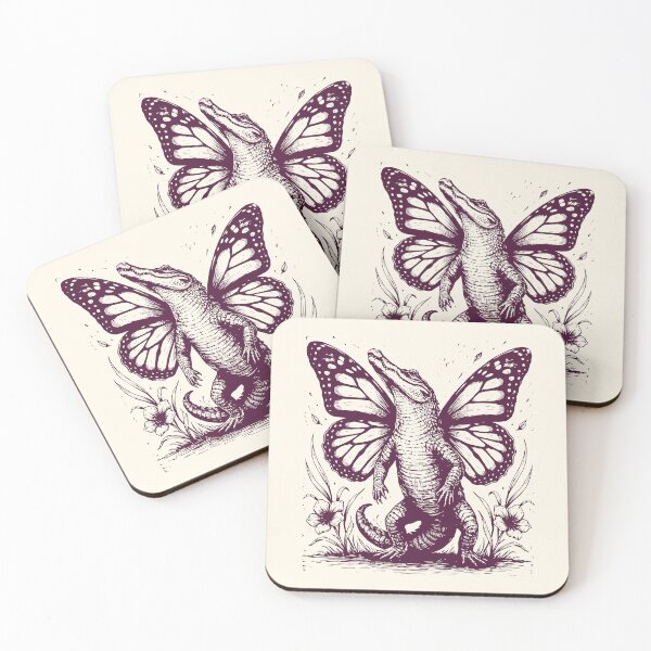 Item preview, Butterfly Alligator Funny Vintage Gator Fairycore Floral   designed and sold by Y-Vibes.