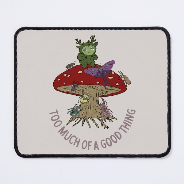 Item preview, Forest Spirit on Fly Agaric Mushroom Folk Art Graphic designed and sold by LeshanArt.