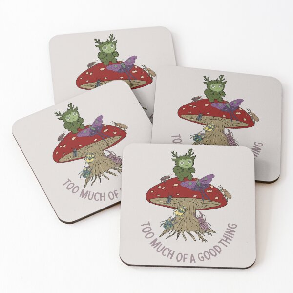 Item preview, Forest Spirit on Fly Agaric Mushroom Folk Art Graphic  designed and sold by LeshanArt.