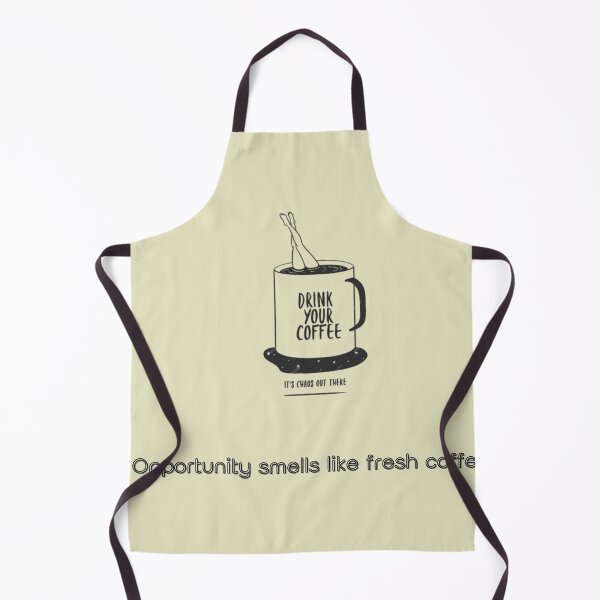 Item preview, Opportunity Smells Like Fresh Coffee Motivational Coffee Quote designed and sold by Penguin Mood .