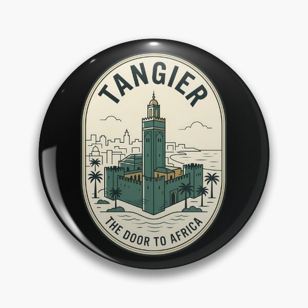 Item preview, Tangier Morocco Vintage Travel Emblem Door to Africa designed and sold by k3rstman1.