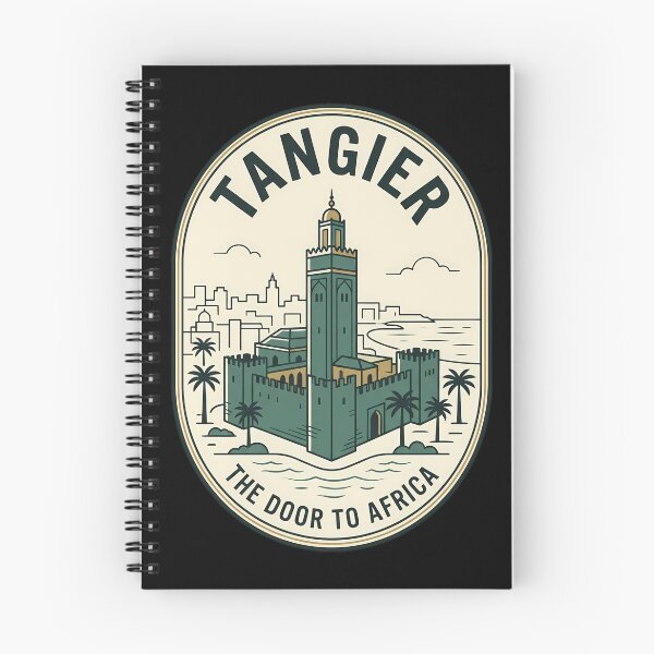 Item preview, Tangier Morocco Vintage Travel Emblem Door to Africa designed and sold by k3rstman1.