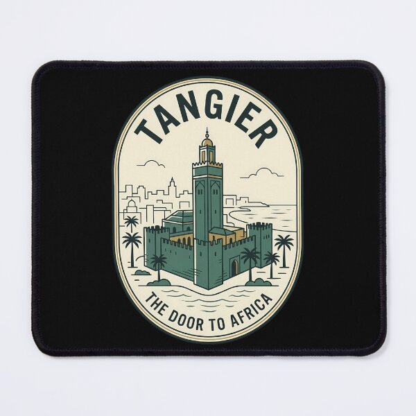 Item preview, Tangier Morocco Vintage Travel Emblem Door to Africa designed and sold by k3rstman1.