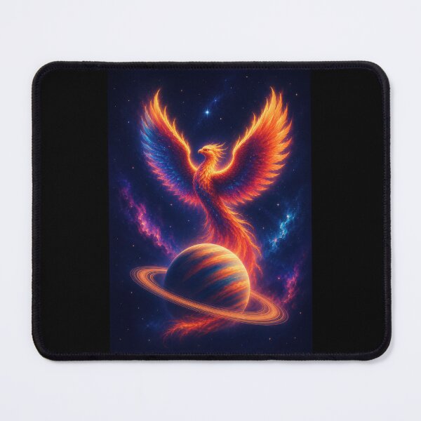 Item preview, Solar Phoenix Rising Above the Ringed Planet designed and sold by Sketchlegacy.