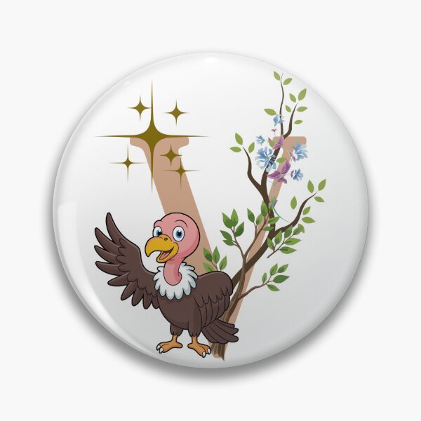 Item preview, Letter v vulture designed and sold by IvonneDesigns.