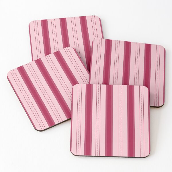 Item preview, Light Pink & Crimson Thick and Thin Stripes designed and sold by KSimpson838.