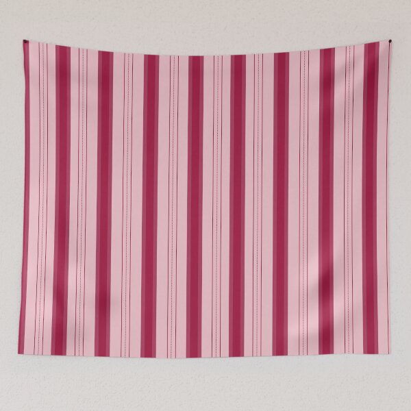 Item preview, Light Pink & Crimson Thick and Thin Stripes designed and sold by KSimpson838.
