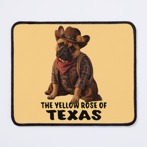 Item preview, FRENCH BULLDOG THE YELLOW ROSE OF TEXAS designed and sold by SmARTNiki.