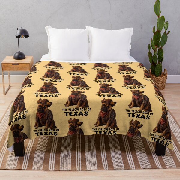 Item preview, FRENCH BULLDOG THE YELLOW ROSE OF TEXAS designed and sold by SmARTNiki.