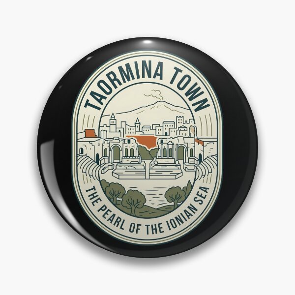 Item preview, Taormina Sicily Vintage Travel Emblem designed and sold by k3rstman1.