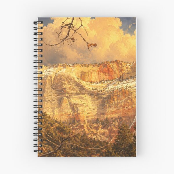 Item preview, Zion National Park Canyon — Golden Light, Painterly Landscape designed and sold by kornkobart.