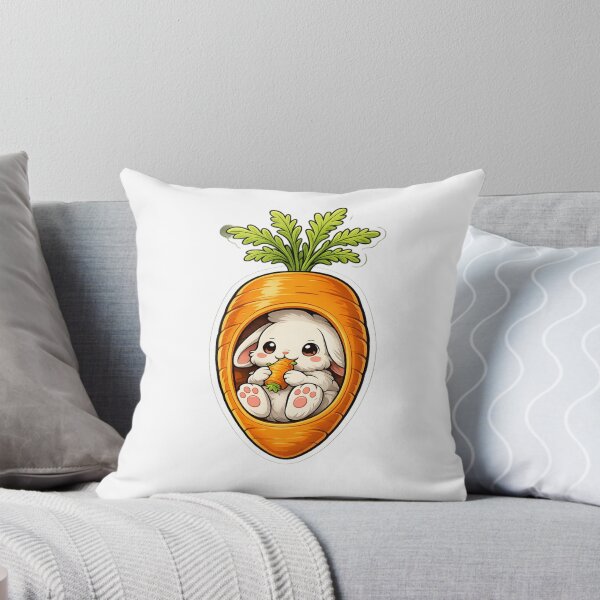 Item preview, Bunny in a Carrot – Cute Kawaii Design  designed and sold by RipantinaFantasy .