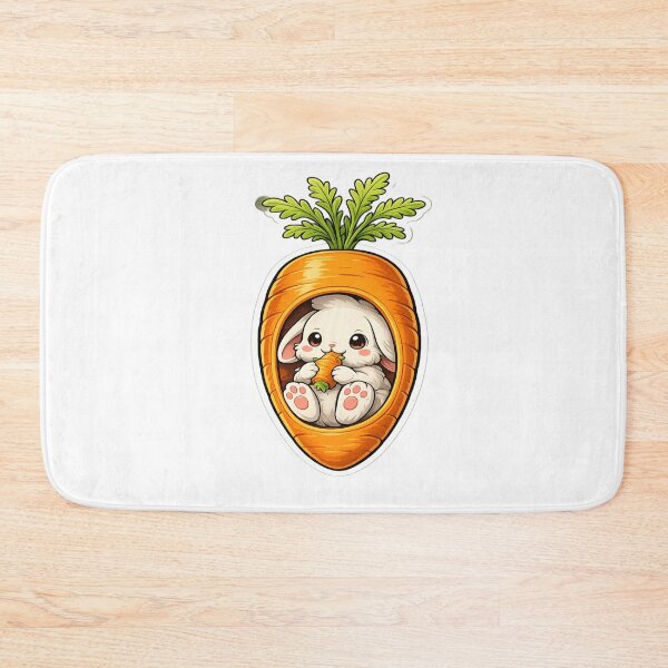 Item preview, Bunny in a Carrot – Cute Kawaii Design  designed and sold by RipantinaFantasy .