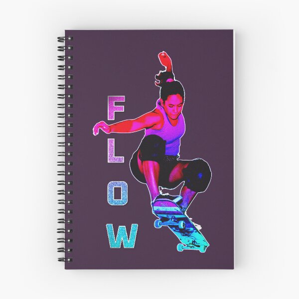 Item preview, Skater femenino Flow Neon Synthwave Skateboarding designed and sold by ZJDesignsArt.