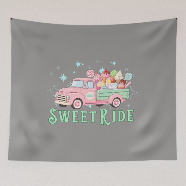 Item preview, Sweet Ride – Vintage Ice Cream Truck  designed and sold by Shedronpanda.
