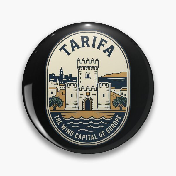 Item preview, Tarifa The Wind Capital Vintage Travel Emblem designed and sold by k3rstman1.