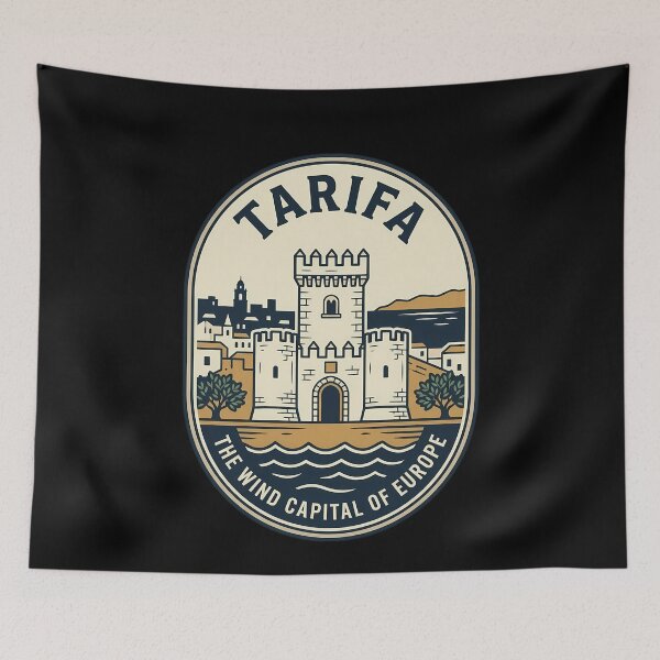 Item preview, Tarifa The Wind Capital Vintage Travel Emblem designed and sold by k3rstman1.