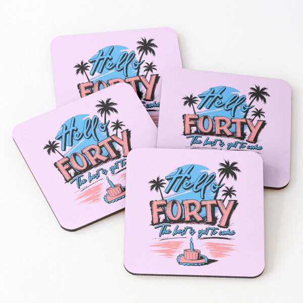 Item preview, Hello Forty Best Is Yet To Come Tropical Beach Girls Trip Birthday Graphic designed and sold by illeN-Art-World.