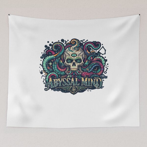 Item preview, Abyssal Mind Octopus Skull Monster Kraken designed and sold by crouchingpixel.