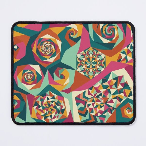 Item preview, Abstract Geometric Mosaic: Retro Spiral Pattern designed and sold by Dzblack.