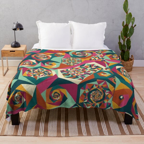 Item preview, Abstract Geometric Mosaic: Retro Spiral Pattern designed and sold by Dzblack.