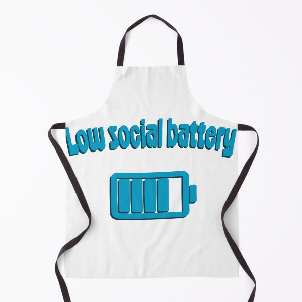 Item preview, Low Social Battery Graphic designed and sold by AmbientArtCo.