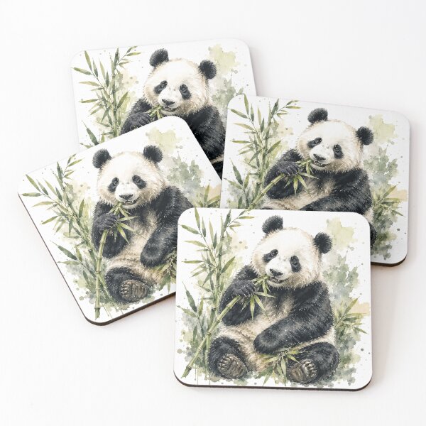 Item preview, Peaceful panda enjoying bamboo designed and sold by BlueBerry45.