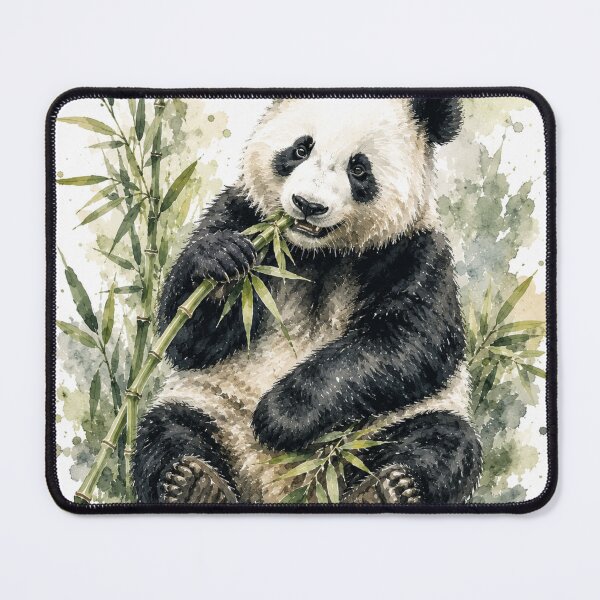 Item preview, Peaceful panda enjoying bamboo designed and sold by BlueBerry45.