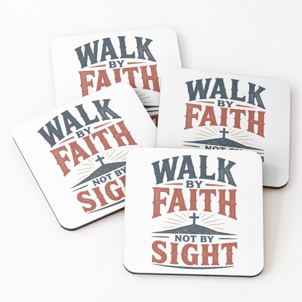 Item preview, Walk By Faith Not By Sight Christian T-Shirt designed and sold by Illustrated Faith.