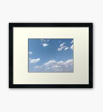 Sky and clouds Framed Print