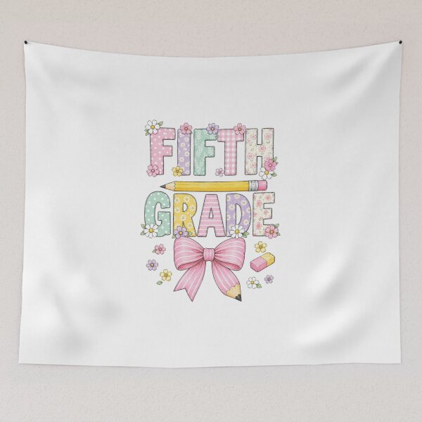 Item preview, Fourth 5th Grade,Teachers Flowers, Pencil Bow designed and sold by msmeylin.