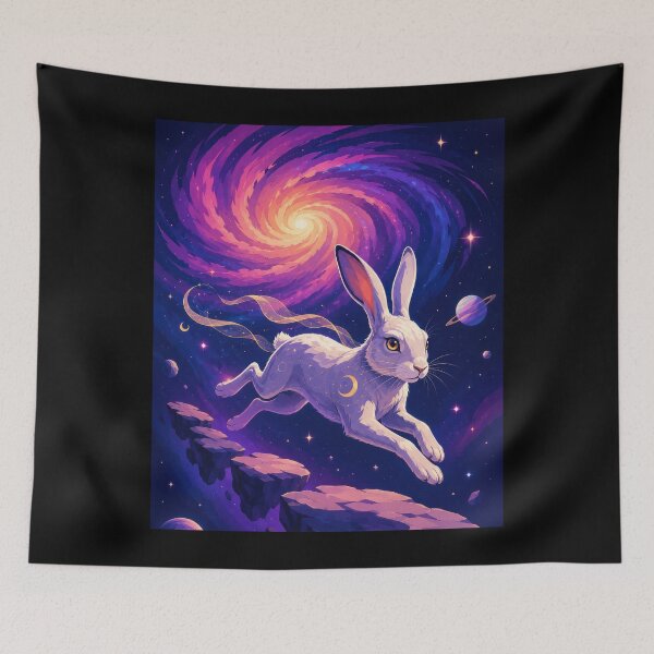 Item preview, Moonrunner Hare Across the Spiral Galaxy  designed and sold by Sketchlegacy.
