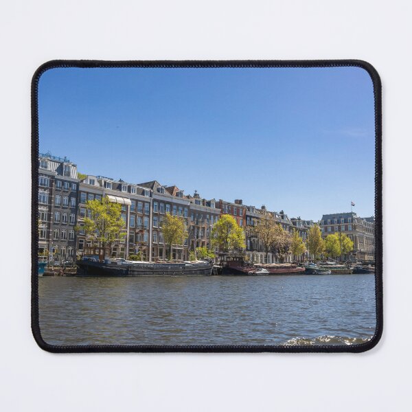 Item preview, Charming Canal View in Amsterdam under Clear Blue Skies designed and sold by jrtwynam.
