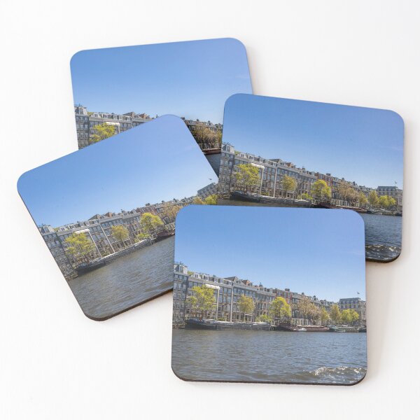Item preview, Charming Canal View in Amsterdam under Clear Blue Skies designed and sold by jrtwynam.