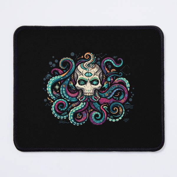 Item preview, Octopus Skull Monster Kraken Cosmic Art designed and sold by crouchingpixel.