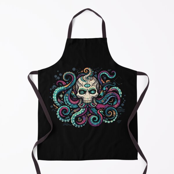 Item preview, Octopus Skull Monster Kraken Cosmic Art designed and sold by crouchingpixel.