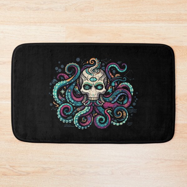 Item preview, Octopus Skull Monster Kraken Cosmic Art designed and sold by crouchingpixel.