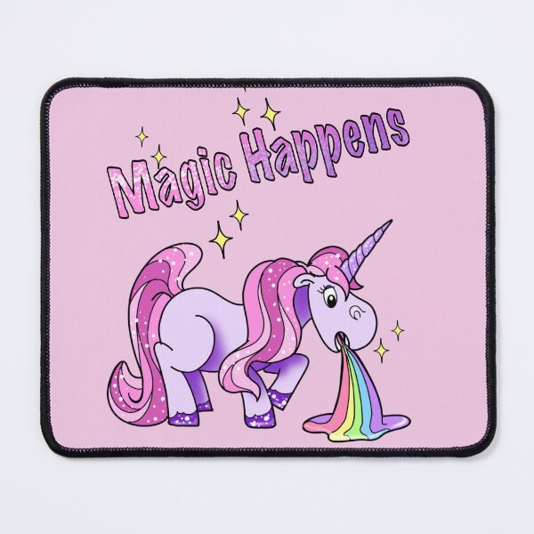 Item preview, Magic happens - funny unicorn designed and sold by Charmedstuff.