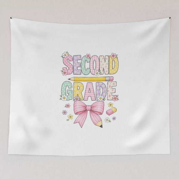 Item preview, Fourth 2nd Grade,Teachers Flowers, Pencil Bow designed and sold by msmeylin.