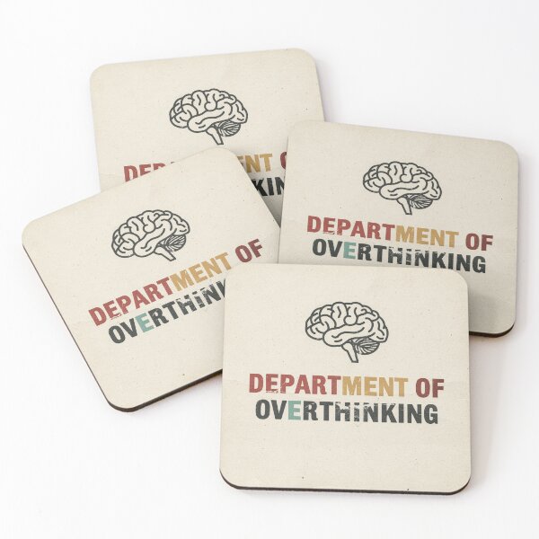 Item preview, Department of Overthinking Retro Poster designed and sold by PictorialWhimsy.