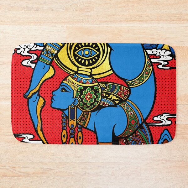 Item preview, Third Eye – Blue Yogini Pop Art with Golden Mountains designed and sold by RamyGallery.