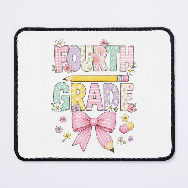 Item preview, Fourth 4th Grade,Teachers Flowers, Pencil Bow designed and sold by msmeylin.