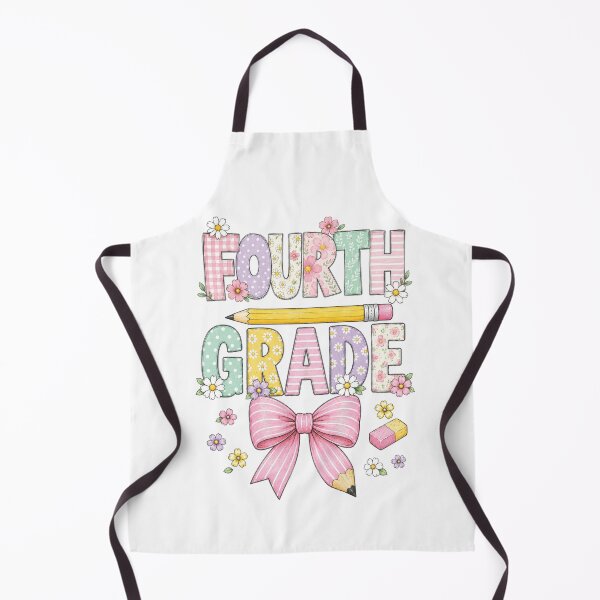 Item preview, Fourth 4th Grade,Teachers Flowers, Pencil Bow designed and sold by msmeylin.