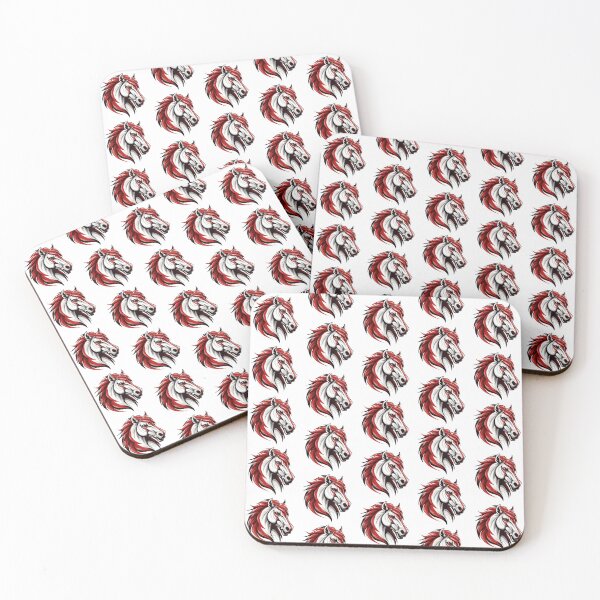 Item preview, Mustangs Stallions Colts -  Mascot Red // School Spirit College Team Cheer designed and sold by Aubergine Designs.